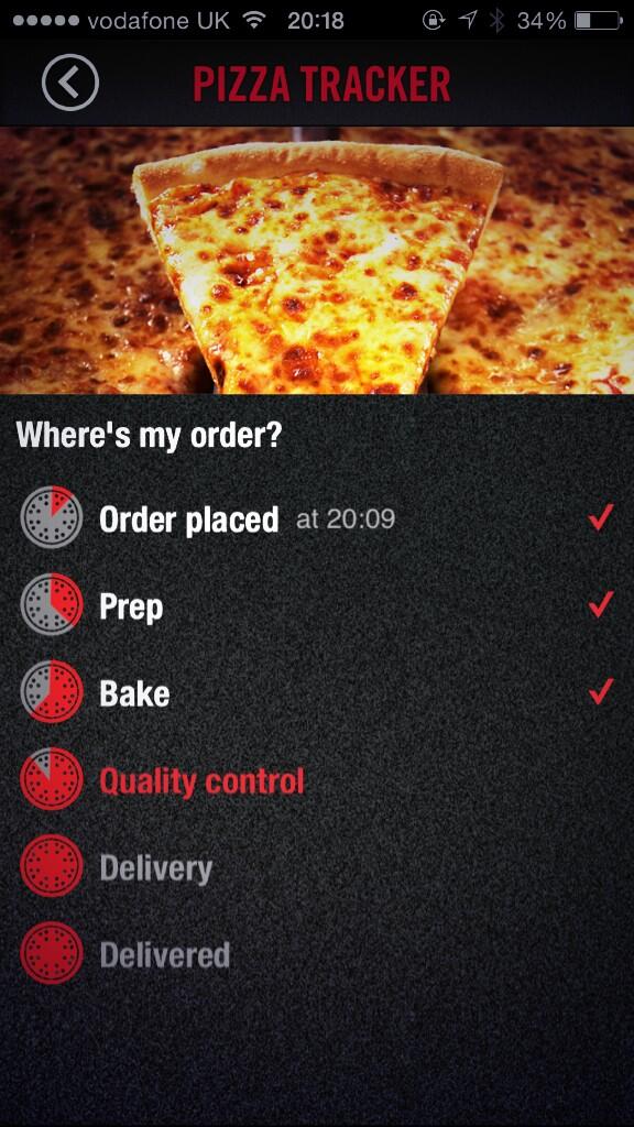 silverhand30's tweet image. This might all be marketing bull but I love it... Good work @Dominos_UK #pizzatracker