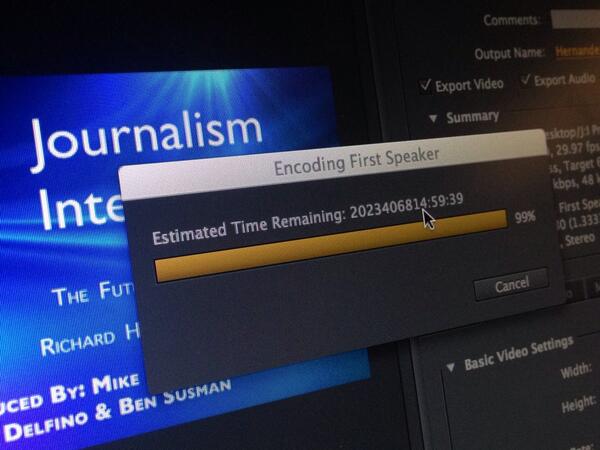 lindsaysimpson's tweet image. How many days is 2 billion hours? #journalismproblems @merrillcollege #jiconf