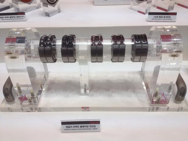 HansaBRG's tweet image. NACHI Precision Bearings for machine tools by HANSA GS Corp. at #SIMTOS 2014.  more info @ HansaGS.com