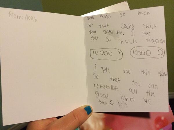 talbot_bella's tweet photo. Looking through some old cards and found evidence that there was a time my brother loved me... http://t.co/Fb3JXI74xB