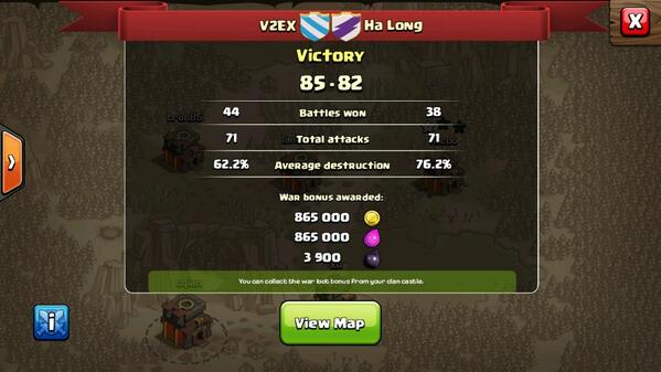chenqian's tweet photo. First won #clanwar @ClashofClans http://t.co/PrKtIT4GVx
