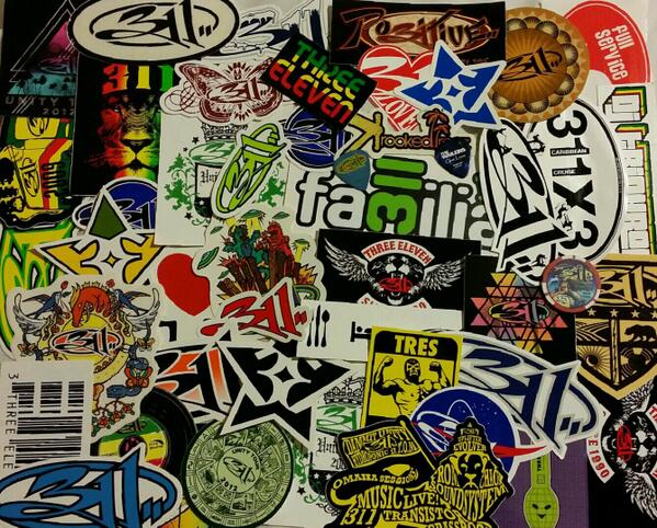311Cruise's tweet image. We spy a #311cruise sticker RT @XXXShowtimeXXX: Just having fun making my new @311 #stickercollage @pnut @NickHexum