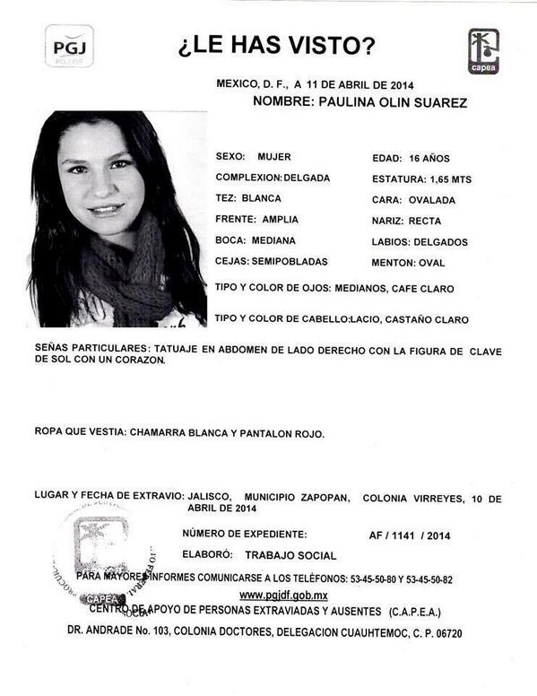 Chavos. Me ayudan con un RT. Se sabe que si regreso al DF porfa difundan, urge. 
#AlertaAmberDF