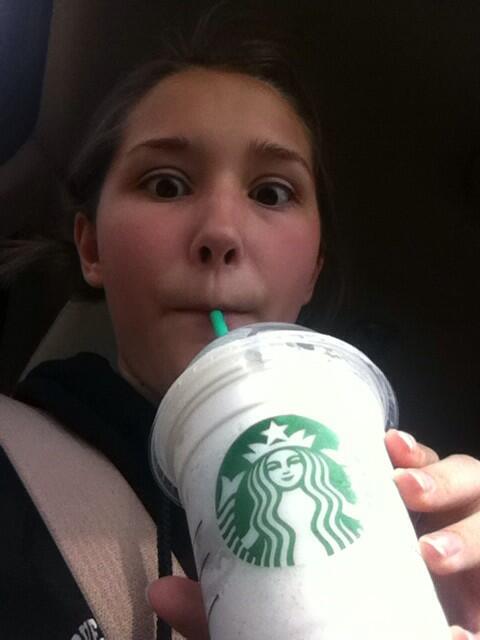 Carter got me STARBUCKS!!! Hahahahahha