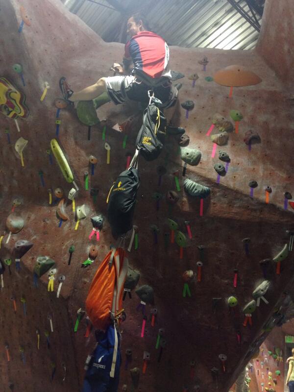 KimballHill's tweet photo. #Q4 #WaffleSquad #questival #gearforgood bouldering with a twist. http://t.co/blou0e10Mz
