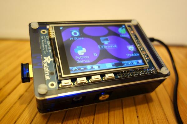 ruben_robles's tweet image. I got the #raspberrypi #PiTFT running.  I also got it into the very cool #PiBow custom case!  #Maker project. #linux
