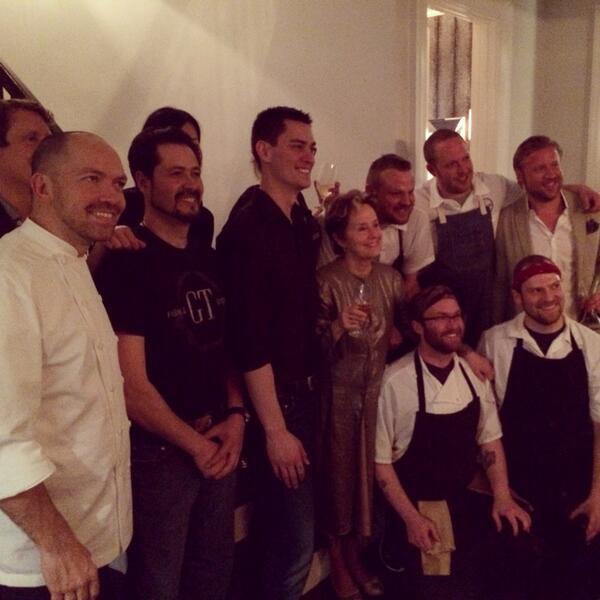 The <a href="/AliceWaters/">Alice Waters</a> &amp; studs who made a magical meal happen in her honor. #thisisamazing <a href="/giuseppetentori/">Giuseppe Tentori</a> <a href="/marksteuer1/">Mark Steuer</a>
