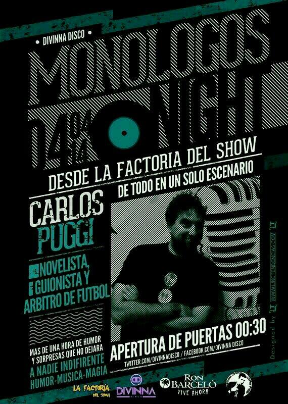 Esta noche a ver el monólogo de <a href="/CarlosPuggi/">Doctor Puggi</a>  en @divinnadisco