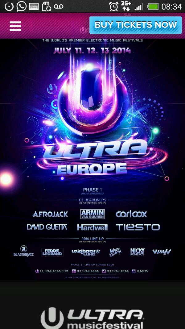 99 days....#ultra Europe 2014 @SjT_87 x