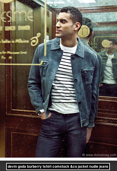 Comstock_Co's tweet photo. Check out @DevinGoda in @DolceMag ft. Comstock &amp; Co. stylist @sarahgstyle grooming @victornoblepr #WearTheExperience http://t.co/o0hOq3P9Ig