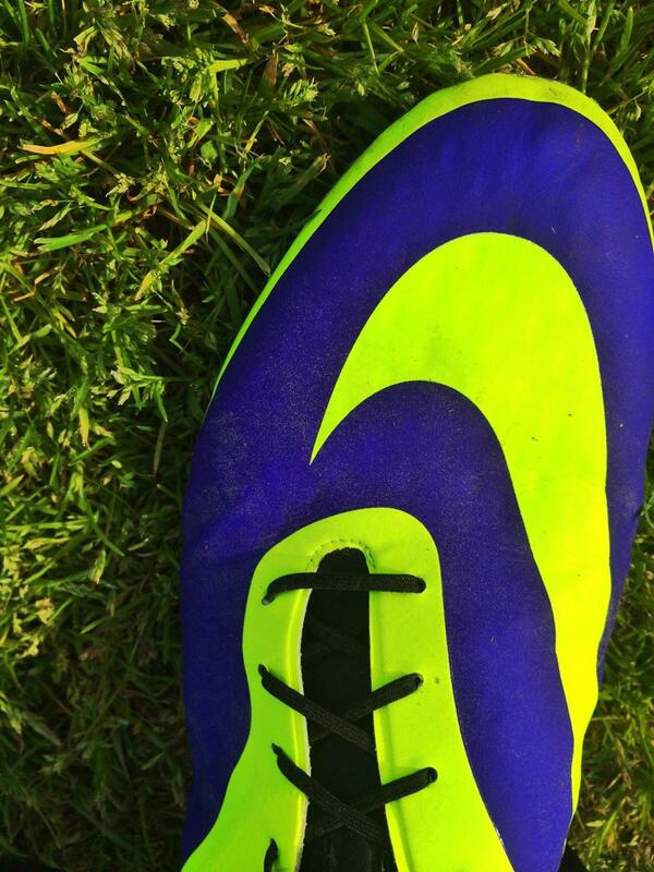 Calebkuhne's tweet image. Pollinated cleats #springproblems