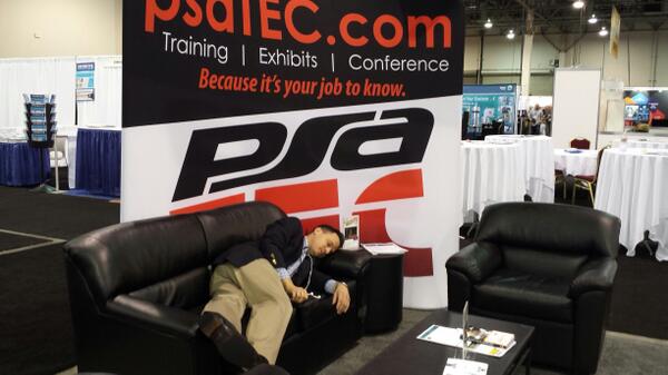 PSASecurity's tweet image. It looks like #ISCW14 is over | #NapTime #PSALoveSeat