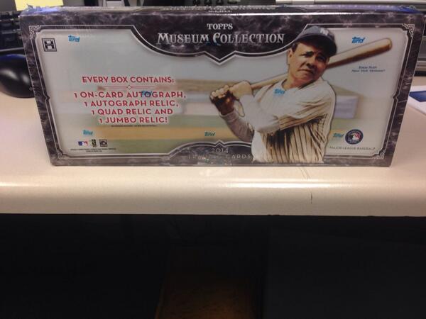 Topps's tweet photo. TGIF #ToppsNation! RT/Follow 4 a chance to win 1 of 4 boxes of Museum BB #FreeCardFridays http://t.co/rq7DAYQkk8