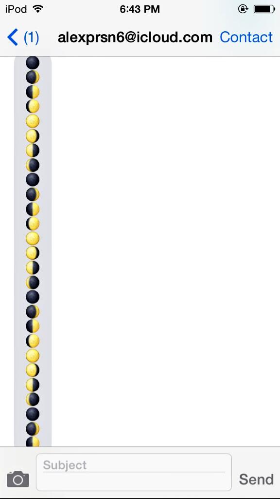 TextCharacters's tweet image. The moon twist
