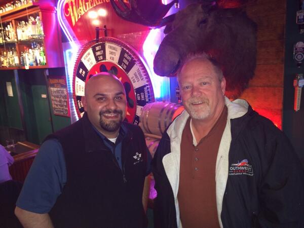 ClassClowne's tweet image. Fernando and me out for dinner in SEA #SWAMIT