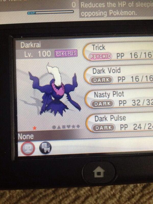 lillilcouch's tweet image. 100 RT's and 500 followers for a chance to win my shiny darkrai! after this a shiny Sheamus giveaway!! #PokemonXY