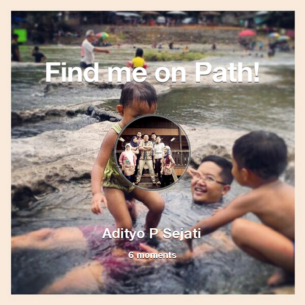 aps_ito's tweet photo. Find me on #Path now! Go to: http://t.co/mk0n2lp5rt! #thepersonalnetwork http://t.co/1v9RoaCjCt