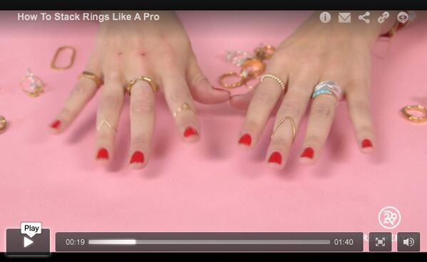 Thanks@Refinery29  for featuring the Mary Stacking Ring in "How to Stack RIngs Like a Pro"! refinery29.com/how-to-stack-r…