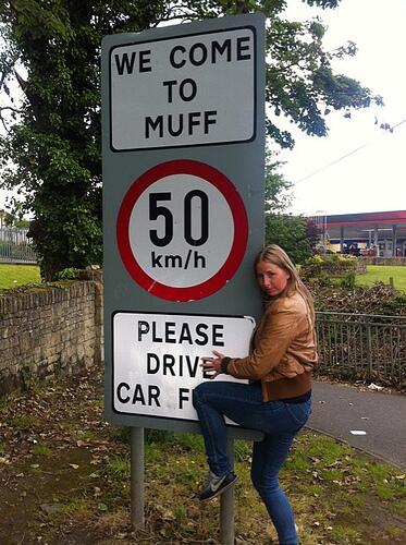 There is a village in Ireland called Muff, and they have their own diving club.