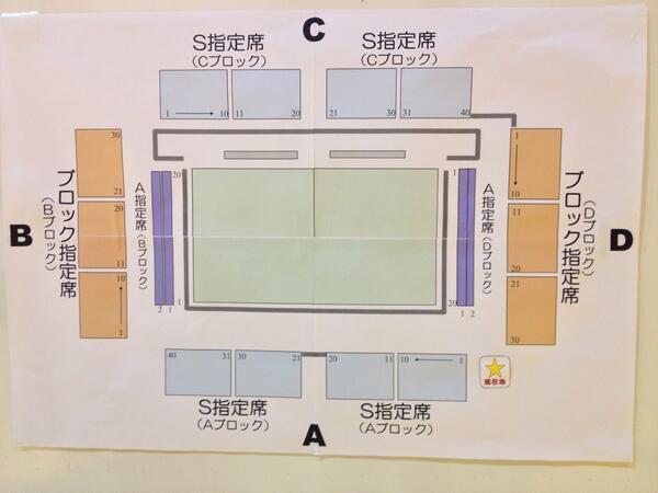 さいたま市記念体育館 座席表