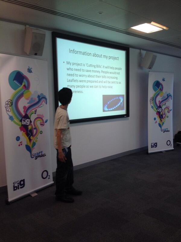 O2OurBlueprint's tweet image. @hanikhattab100 from Birmingham... His project is called Help the Needy #O2TBLeedsCelebration