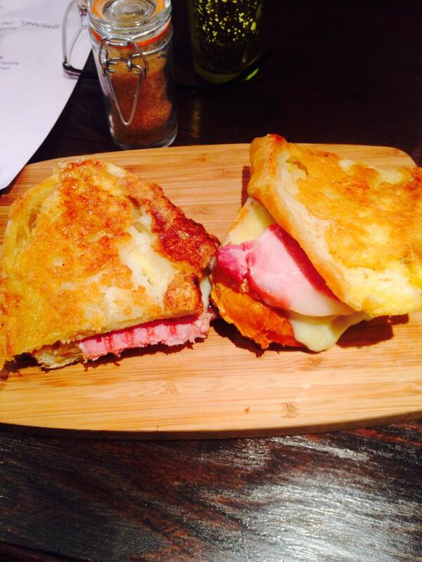 Saturday is cheat day. Cheese and gammo toastie #garagelounge