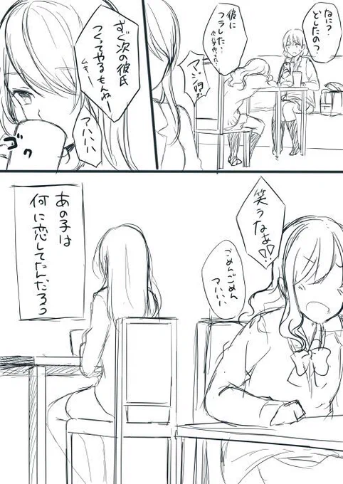 こういう感じの漫画描きたいって落書き。 