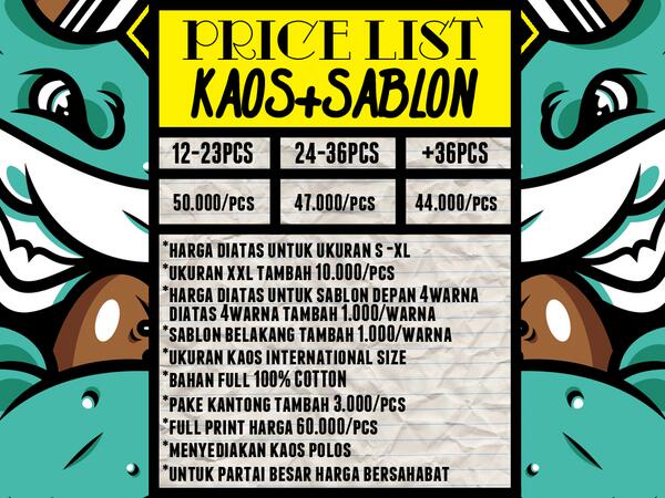 ayo yang mau produksi baju, fullprint tees, pocket tees silahkan dibaca ya, info 085693255037 , bantu retweet ya :)