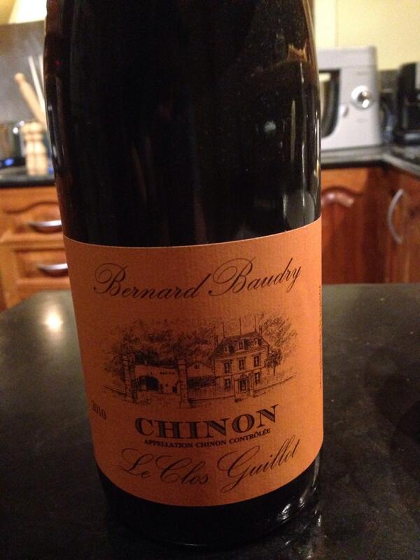 Scottnowine's tweet photo. #Baudry #Chinon Cab Franc is tonight's #wine with lamb risotto http://t.co/NOk9564ApN