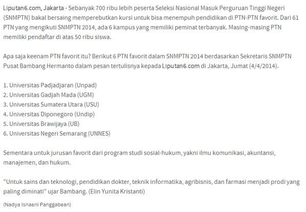 pacarunpad's tweet photo. unpad terfavorit di SNMPTN 2014 :-) http://t.co/mqVpIg7uBp