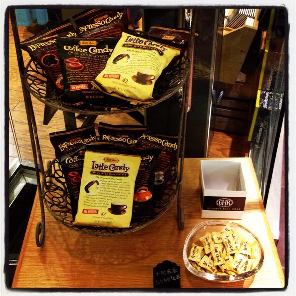 OctoberHillRoad's tweet image. Come in today for #freesamplesaturday! Bali&apos;s Latte Candies are totally delicious. Available all day! #ohr