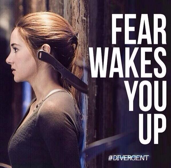 "Fear doesn't shut you down; it wakes you up." #VoteTris RT