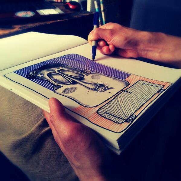 _EmilyChurchill's tweet image. Saturday morning art therapy @basicerror #Create #HappySaturday