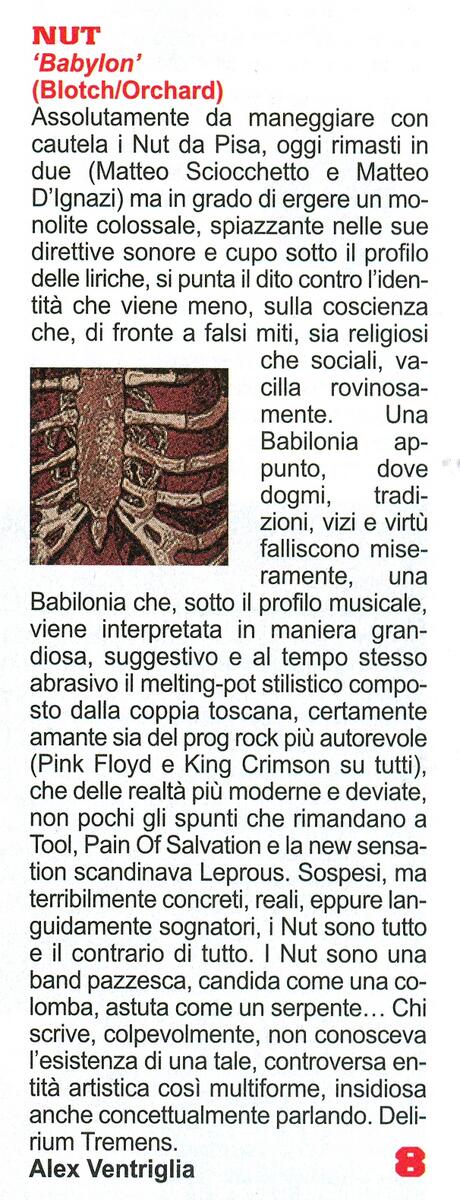 NutPage's tweet image. Babylon su METAL MANIAC!!

#recensione #postrock #newalbum #babylon #postmetal