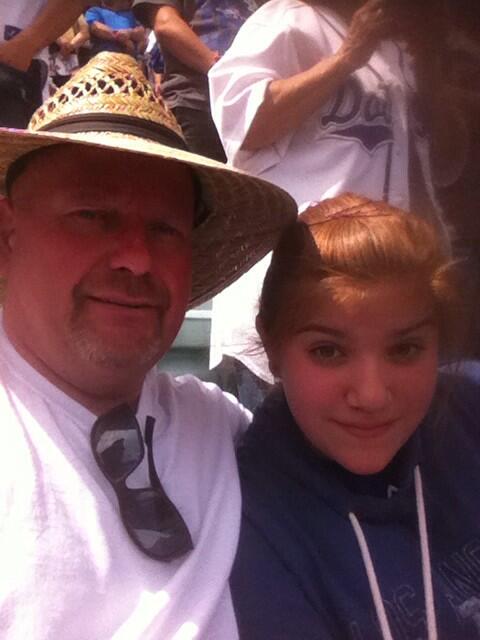 Went to Dodger game yesterday with my grandaugther yesterday