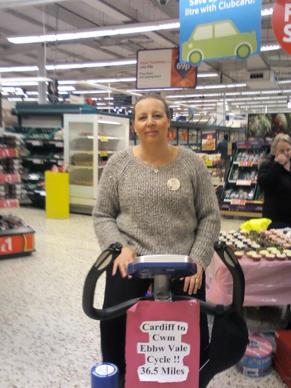 Anne work in up a sweat cycling to cwm for Joe #teamstmellons @DRees007