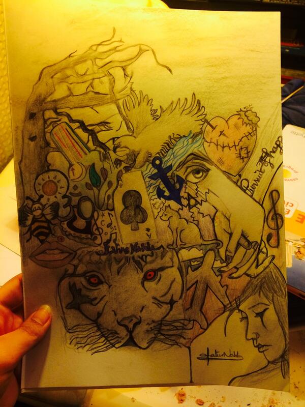 FatineNh's tweet photo. Drawing #passion#allnightlong#music http://t.co/Vt5vcfyq4t