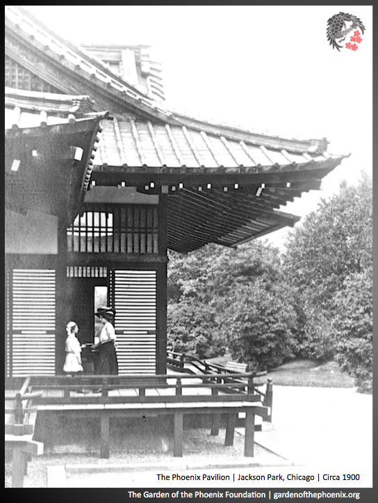 gardenchicago's tweet photo. 110 years ago - A mother and daughter explore and experience a taste of Japan at the Phoenix Pavilion @gardenchicago http://t.co/NVrnFqHwGj