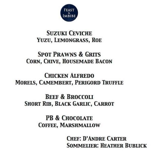 FeastandImbibe's tweet photo. Only a few tickets left tonight! Check out the menu! We'll be in #rivernorth at 7pm! http://t.co/gSkxrkr3wV http://t.co/0YFJYNKWWz
