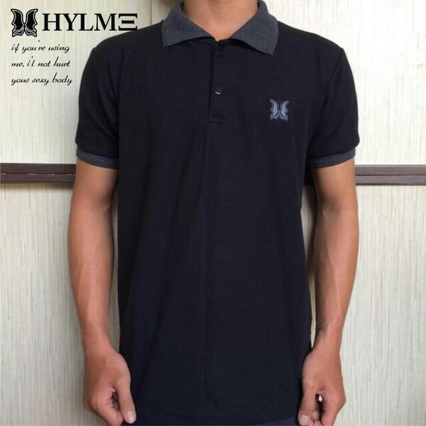 HYLME_'s tweet photo. New black  polo shirt from HYLME. Size M and L. Chat me if you want this one. http://t.co/krlaIdTPPz