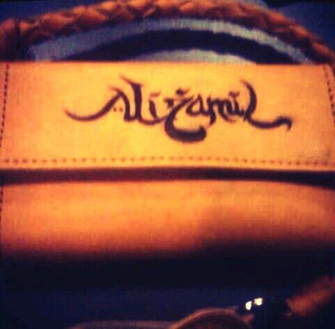 pre order dompet kulit motif laser + tali anyam IDR 230K