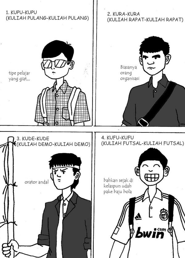 nih 4 type mahasiswa...