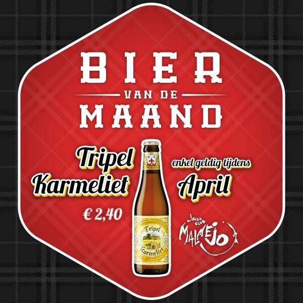 Tijdens April kunnen jullie genieten van Tripel Karmeliet! Exclusief!