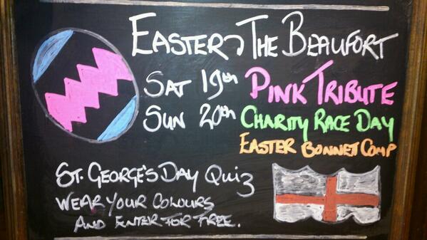 Get in on all the action <a href="/BeaufortBristol/">Beaufort Arms</a> this Easter.