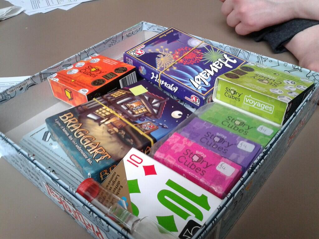 Heather's box. game box.