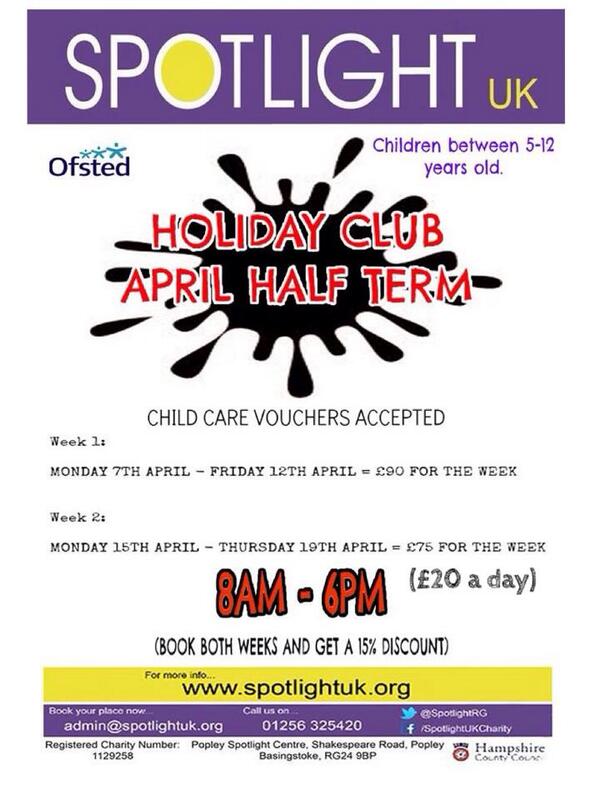 SpotlightRG's tweet photo. Our April Holiday Club kicks off this Monday! http://t.co/MU4ZyRSFsz