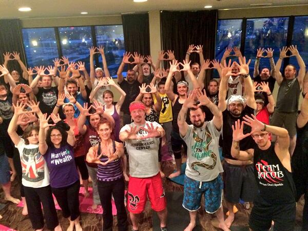 RealDDP's tweet photo. What a GREAT @DDPYoga Workshop Group last night in #Neworleans! http://t.co/r4K7i7FWMC