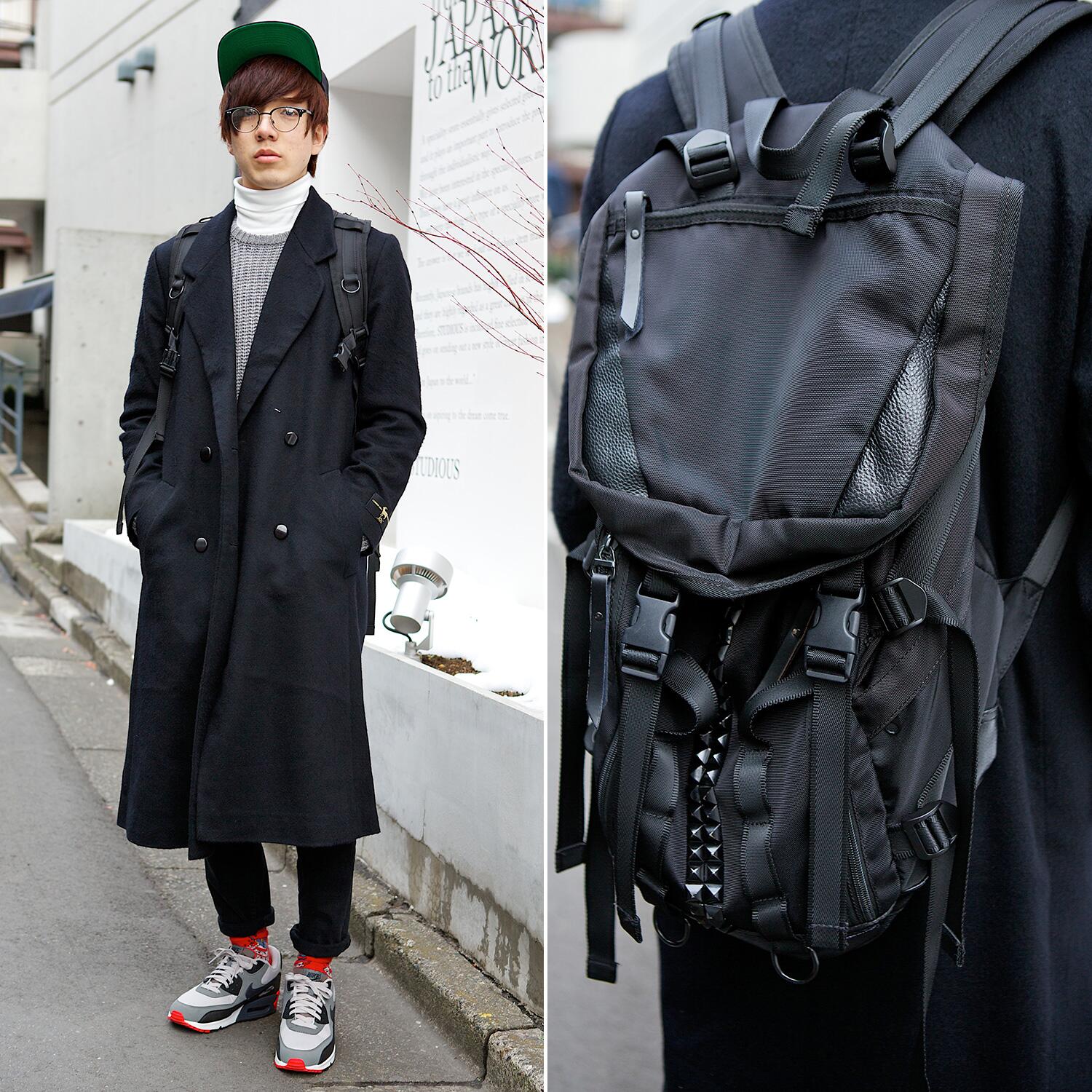 Tokyo Fashion on X: 20-yr-old Harajuku guy w/ studded Mementism