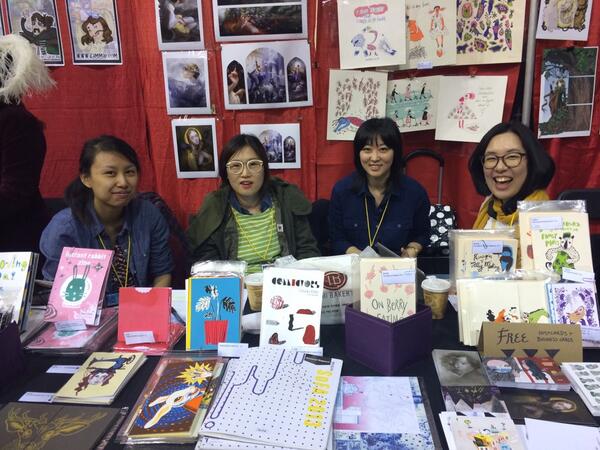 mollybrooks's tweet photo. table H13 with @aroma1117, @heyjin_hyejin, @RovinaCai, and @callmekim82! http://t.co/bQY7c6nLSj