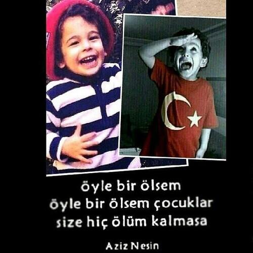 ARKADAŞLAR! Fotoğrafta ki TÜRK BAYRAĞI TİŞÖRTLÜ ÇOCUK benim oğlum DORA.Yani rahmetli PAMİR Değil.Lütfen Retweetleyin.